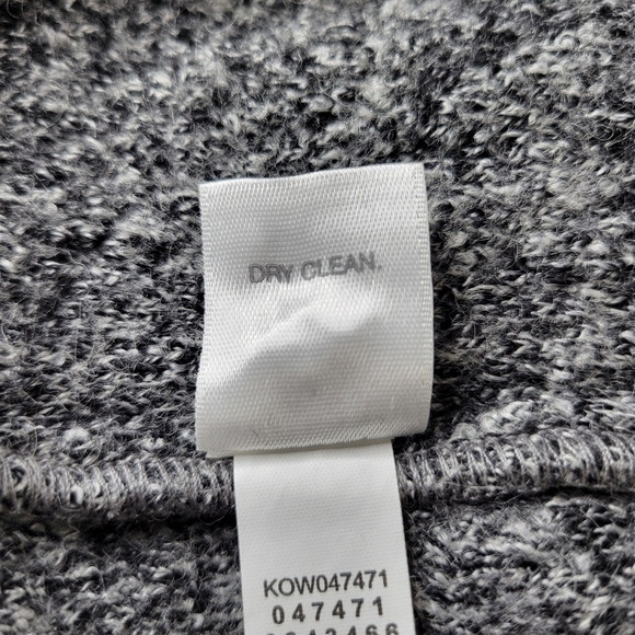 Pure J Jill Cardigan Size S Black Marled Snap Closure High Neck Pockets Longline - Picture 7 of 11